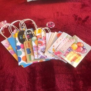Gift bags/ blank Birthday cards.